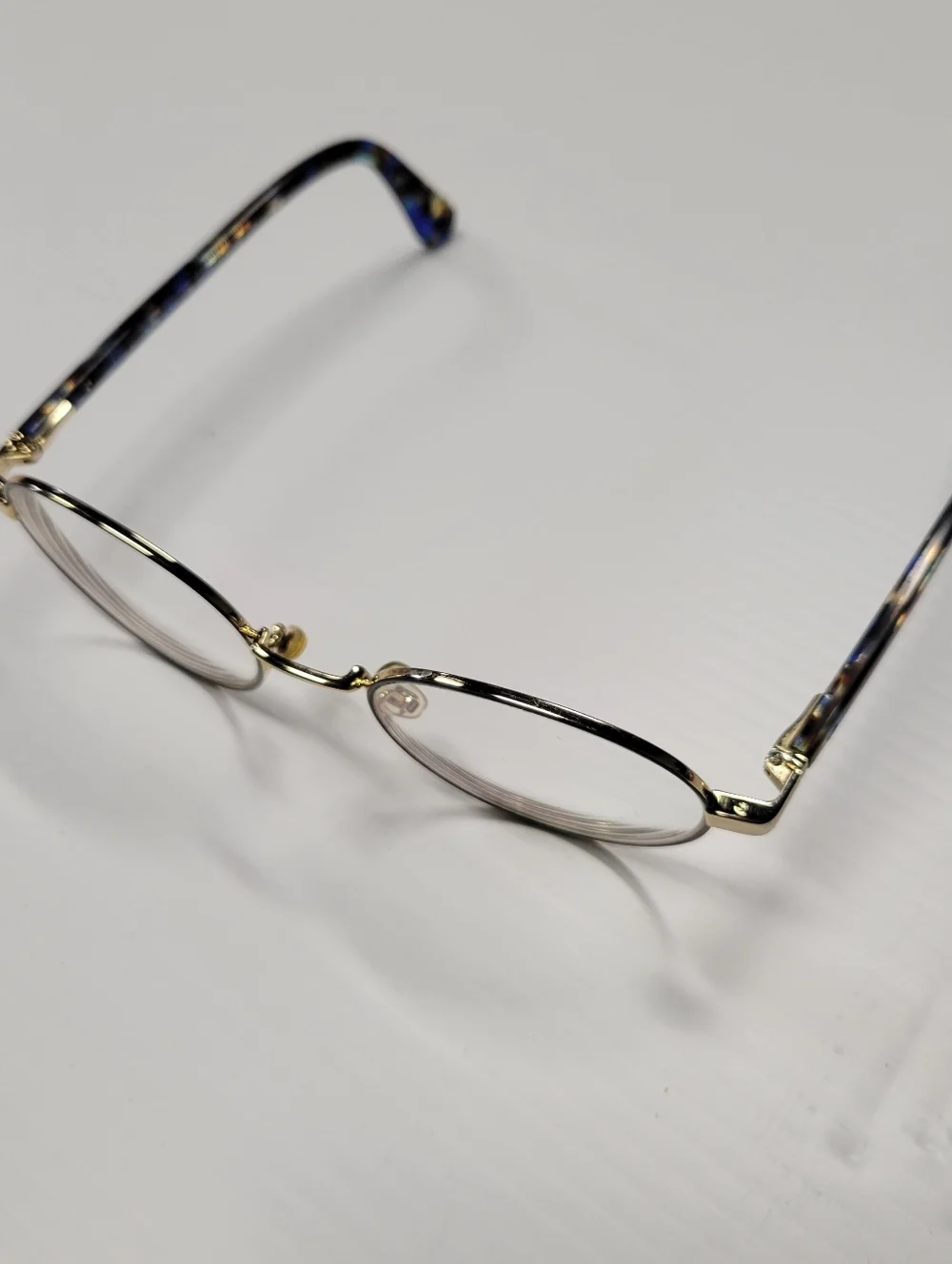 Kate Spade Marciann Eyeglasses Blue Gold Frames